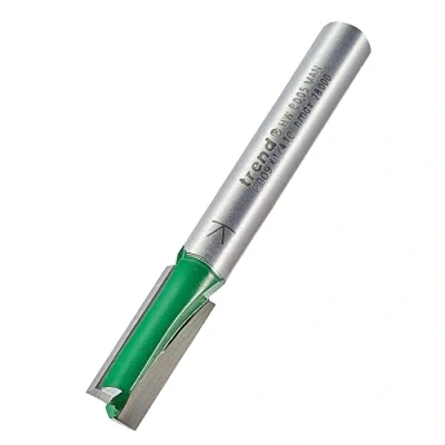 Immagine di Trend CraftPro C009X1/4TC punta per fresa dritta a due scanalature, gambo da 1/4&quot;, diametro di taglio 7,1 mm e lunghezza 19,1 mm, in carburo tungsteno,