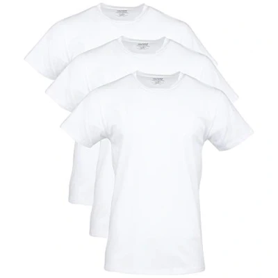Immagine di GILDAN T Shirt Girocollo in Cotone Elasticizzato Intimo, Artic White (Confezione da 3), S (Pacco 3) Uomo
