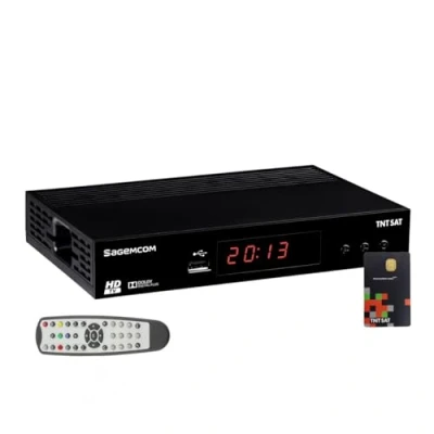 Immagine di Sagemcom Decoder Satellite HD Astra N1 + scheda TNTSAT V6, ricevitore demodulatore di canali TNT francesi