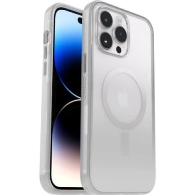 Immagine di Cover OtterBox Serie Clear Case con MagSafe per iPhone 14 Pro Max, Resistente a Shock e Cadute, Ultra Sottile, Protettiva, Testata 2x vs le norme anti caduta MIL STD 810G, Gallant