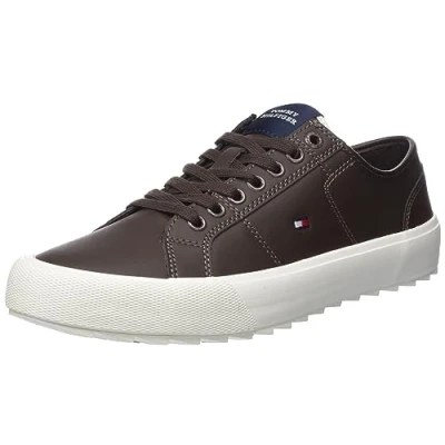 Immagine di Tommy Hilfiger CORE VULC CLEATED LTH FM0FM04821, Uomo, Marrone (Cocoa), 40 EU