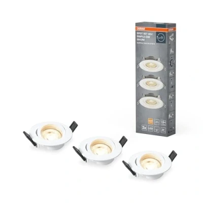 Immagine di OSRAM HOMELIGHTING Spot Set Adj Simple Dim 3 x 4.9W 2700K White 4099854445842 Lampada da parete per esterni a LED 4.90 W Bianco