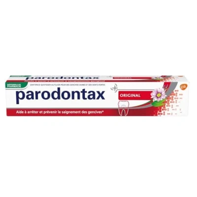 Immagine di Parodontax Original Dentifricio Quotidiano con Fluoro, Confezione da 2 x 75 ml