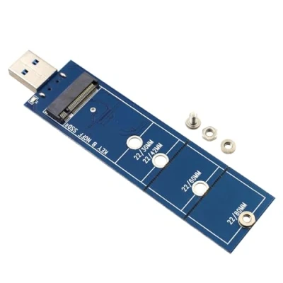 Immagine di JIEYUCHU Adattatore M.2 SSD a USB 3.0, NGFF SATA Basato B/B+M Supporto 2230 2242 2260 2280 SSD, Compatibile per Key M2