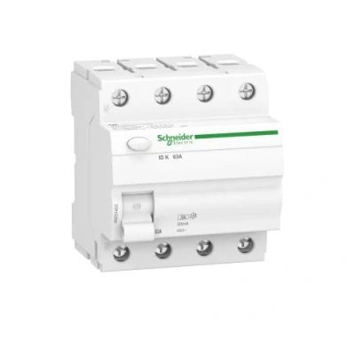 Immagine di Schneider Electric A9Z01463 Acti 9 interruttore di corrente residua ID K, 4P, 63A, 30mA, tipo A, 63 Ampere