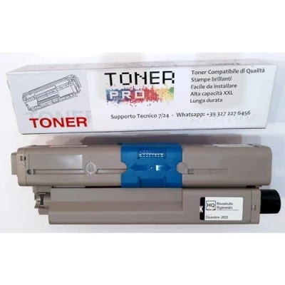 Immagine di TONERPRO Toner per stampante OKI C310 dn C330 C331 C510 C511 C530 C531 MC351 MC352 MC361 MC362 MC561 MC562 Nero Fino a 3.500 pagine Compatibile Sostituisce 44469803
