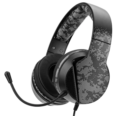 Immagine di NITHO JANUS Cuffie Gaming per PC, PS4, PS5, Xbox One, Series X/S, Mobile, Tablet, da Gioco Over Ear con Microfono Rimovibile, Jack Audio 3.5 mm, Driver 40 Multipiattaforma Camo