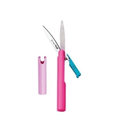 Immagine di PLUS Japan forbice tascabile rossa, to go, lama da 4,2 cm