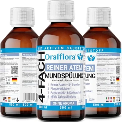 Immagine di 3 collutorio ad alta efficacia, 500 ml, con biossido di cloro CDL, respiro fresco 24 ore,