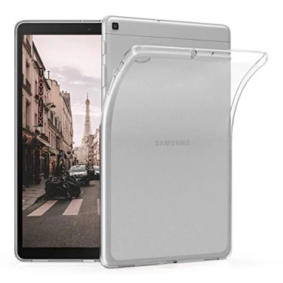 Immagine di kwmobile Custodia Protettiva Tablet Compatibile con Samsung Galaxy Tab A 10.1 (2019) Cover trasparente Morbida Silicone matt