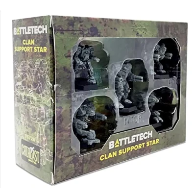 Immagine di Catalyst Game Labs BattleTech Clan Support Star Miniature English Version