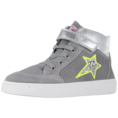 Immagine di Richter Kinderschuhe Flora, Scarpe da Ginnastica, Fog Silver Ne Yellow, 26 EU