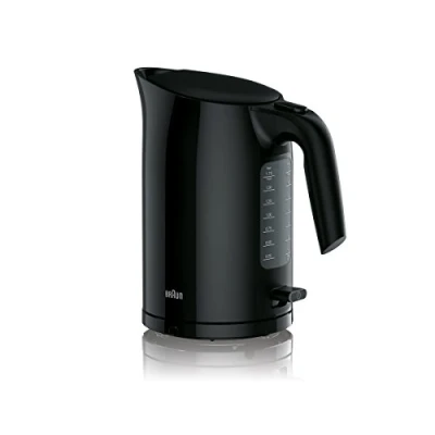 Immagine di Braun WK 3110 BK bollitore Capacità 1,7 l 3.000 Watt Sistema di cottura a pressione Filtro anticalcare estraibile Grande indicatore del livello dell&#039;acqua Senza BPA Nero