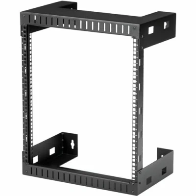 Immagine di StarTech.com Armadio Rack a Muro 12U 19&quot; Server Telaio Aperto 2 Montanti con Profondità di Montaggio 30cm, rete per ApparecchiatureIT/AV/Switch/Patch Panel (RK12WALLO)