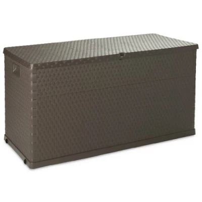 Immagine di Toomax Baule multibox in plastica con effetto Rattan, da 420 litri, colore marrone