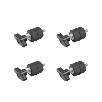 Immagine di HDI Set di 4 attacchi per coprimotore a lunga durata, con dadi farfalla, compatibili Citroen Berlingo C4 C5 Xantia Xsara e Peugeot 206 306 307 406 607 806 Expert OEM 0137F6 13711