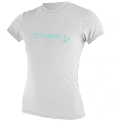 Immagine di O&#039;Neill Wetsuits Wms Basic Skins S/S Camicia da Sole, Colore: Bianco, M