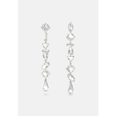 Immagine di Swarovski Mesmera Pierced Earrings LONG Dangling Orecchini, Donna, Taglia: One Size, White