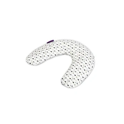 Immagine di Träumeland T041002 Cuscino per allattamento con imbottitura in microperle polistirolo e fodera 100% cotone, sfoderabile, motivo n2, colore: Grigio