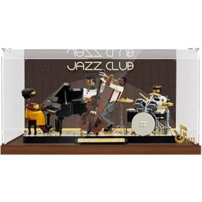 Immagine di Acrilico Vetrina Teca Compatibile con Lego 21334 Jazz Quartet, Acrylic Display Case Scatola di per (Modello Non Incluso)