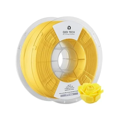 Immagine di QIDI TECH Filamento PETG Tough Stampante 3D, Resistente 1,75mm, di Stampa 3D 1Kg (2,2 lbs), Adatto per la ad Alta Velocità, Giallo