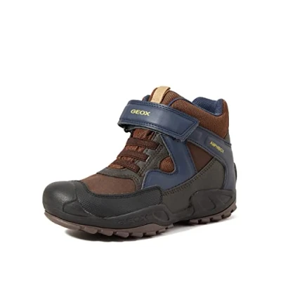 Immagine di Geox J New Savage Boy B A, Scarpe a Collo Alto Bambini e ragazzi, Brown Navy, 25 EU