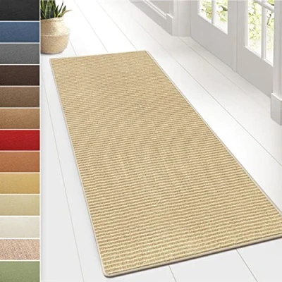 Immagine di Floordirekt tappeto in sisal Sylt, o passatoia di alta qualità, disponibile diversi colori e dimensioni, durevole resistente (66 x 100 cm, avorio)
