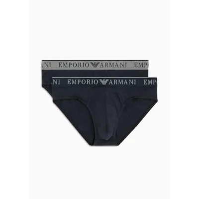 Immagine di Emporio Armani 2ER PACK Endurance LOGO Slip, Uomo, Taglia: Medium, Marine