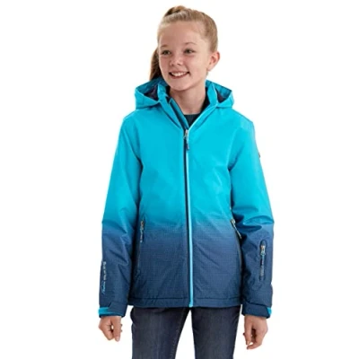 Immagine di Killtec Lynge Grls Jckt E, Giacca Funzionale con Cappuccio e paraneve Bambine Ragazze, Azzurro, 164