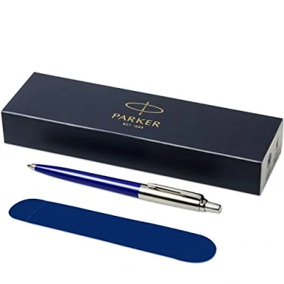 Immagine di PARKER Penna a sfera &quot;Jotter&quot; con sacchetto di velluto in confezione regalo inchiostro nero colore blu