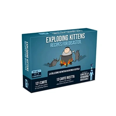 Immagine di Asmodee Exploding Kittens: Recipes for Disaster, Gioco da Tavolo, Party Game, 2 5 Giocatori, 7+ Anni, Edizione in Italiano
