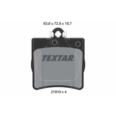 Immagine di TEXTAR 2191903 Kit pastiglie freno Non predisposto per contatto segnalazione usura MERCEDES BENZ: Classe E Sedan, C SLK