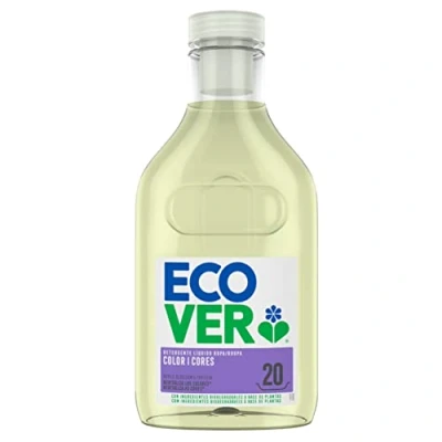 Immagine di Ecover Waschmittel Color Apfelblüte &amp; Freesie (1 L/20 Waschladungen), Flüssigwaschmittel mit pflanzenbasierten Inhaltsstoffen, Colorwaschmittel für Erhalt und Schutz der Kleidung