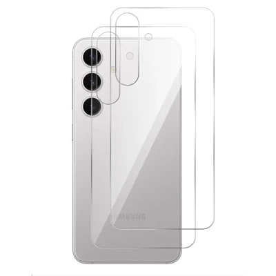 Immagine di GIOPUEY Pellicola Protettiva Retro per Samsung Galaxy S24, TPU Sottile Materiali di Alta qualità S24 Clear 2 Pezzi