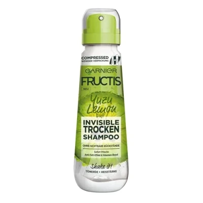 Immagine di Garnier Shampoo secco Invisible, contro i capelli piatti grassi con volume boost, profumo fresco di agrumi, Yuzu Lemon, Fructis, 100 ml