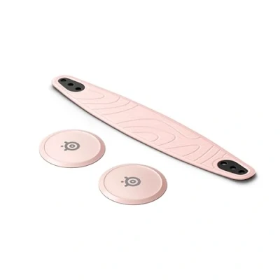 Immagine di Steelseries Arctis Nova Booster Pack Rose Quartz Accessorio per cuffie da gioco Fascia in nylon a doppio colore Personalizzazione con piastre altoparlanti metalliche Edizione limitata collezione