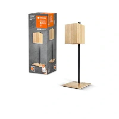 Immagine di LEDVANCE SMART+ DECOR Wood lampada da tavolo WiFi, 8W, 650lm, luce bianca regolabile (da 3000K a 6500K), dimmerabile, legno certificato FSC, controllo app, compatibile con Amazon, Google, ecc.