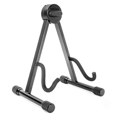 Immagine di QUIK LOK QL/631 Supporto A FRAME SERIE QL, per Chitarra elettrica da terra, con struttura ad &quot;A&quot; in Acciaio, Dotato di Cuscinetti Gomma, Colore Nero