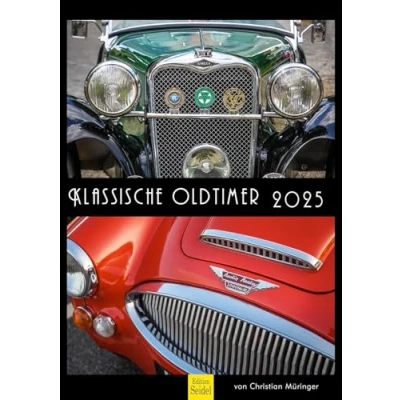 Immagine di Edition Seidel calendario classico auto d&#039;epoca 2025, formato DIN A3, da parete per auto, classico, sportiva, cabriolet, hobby, Christian Müringer
