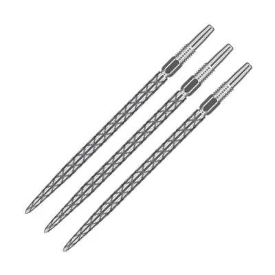 Immagine di Target Darts Swiss Points, Punte per Freccette Diamond PRO Point (Set di 3 Punte) 26 mm, Argento Punti Cambio Freccette, Accessori Professionali
