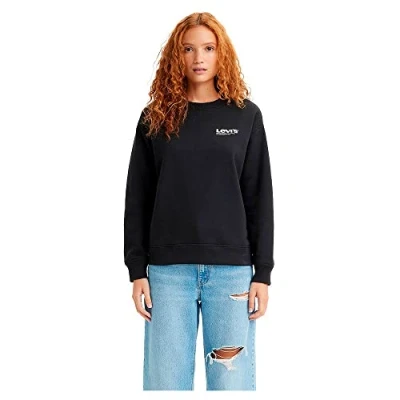 Immagine di Levi&#039;s Graphic Standard Crewneck, Donna, Batwing Iridescent Caviar, L