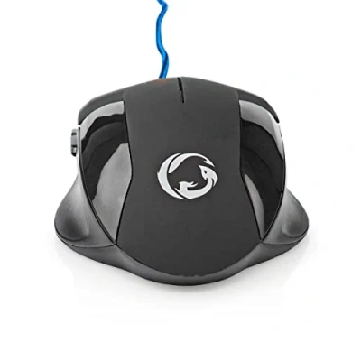 Immagine di NEDIS Mouse da gioco con Cavo DPI: 1200/2400 / 4800/7200 DPI regolabile Numero di pulsanti: 6 Pulsanti programmabili Mano destra 1.50 m Senza Illuminazione