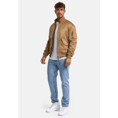 Immagine di Indicode Jeans Infrosco Giacca in similpelle, Uomo, Taglia: Small, Dark sand