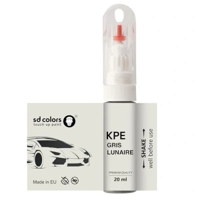 Immagine di SD COLORS GRIS LUNAIRE KPE ritocco 20 ML vernice conveniente pennello per riparazione graffi (solo vernice)