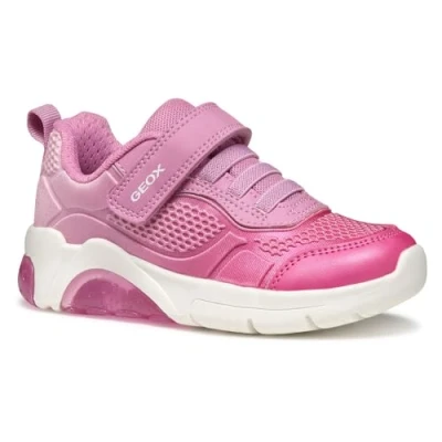 Immagine di Geox Light UP J Fadinlight GIRL Sneakers basse per bambini, Taglia: 34, Pink/fuchsia Sintetico / tessuto