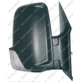 Immagine di specchio retrovisore esterno Prasco ME9197003 Dx nero manuale con a grandangolo, Braccio corto, convesso