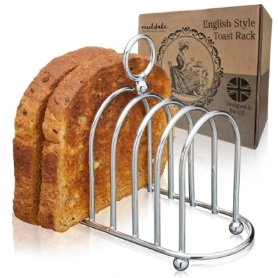 Immagine di Muldale Porta Toast Vittoriano, Acciaio, Argento