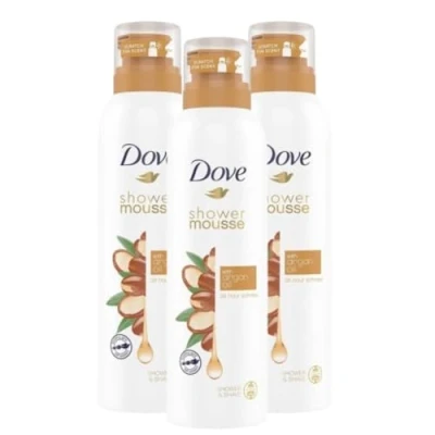 Immagine di Dove Mousse Doccia Con Olio Di Argan Nutriente 200 Ml (3, Unità)