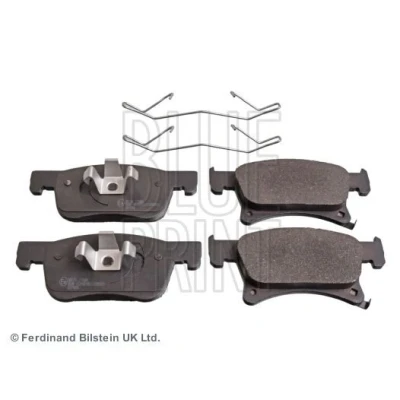 Immagine di BLUE PRINT ADW194209 Kit pastiglie freno Assale anteriore con segnalatore acustico usura clip pistone, morsetti OPEL: Corsa E Hatchback, Adam