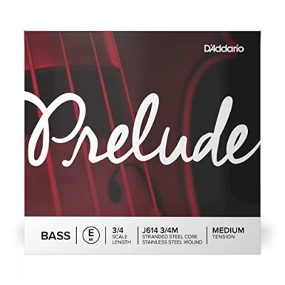 Immagine di Corda Singola Mi d&#039;Addario Prelude per Contrabbasso, Scala 3/4, Tensione Media